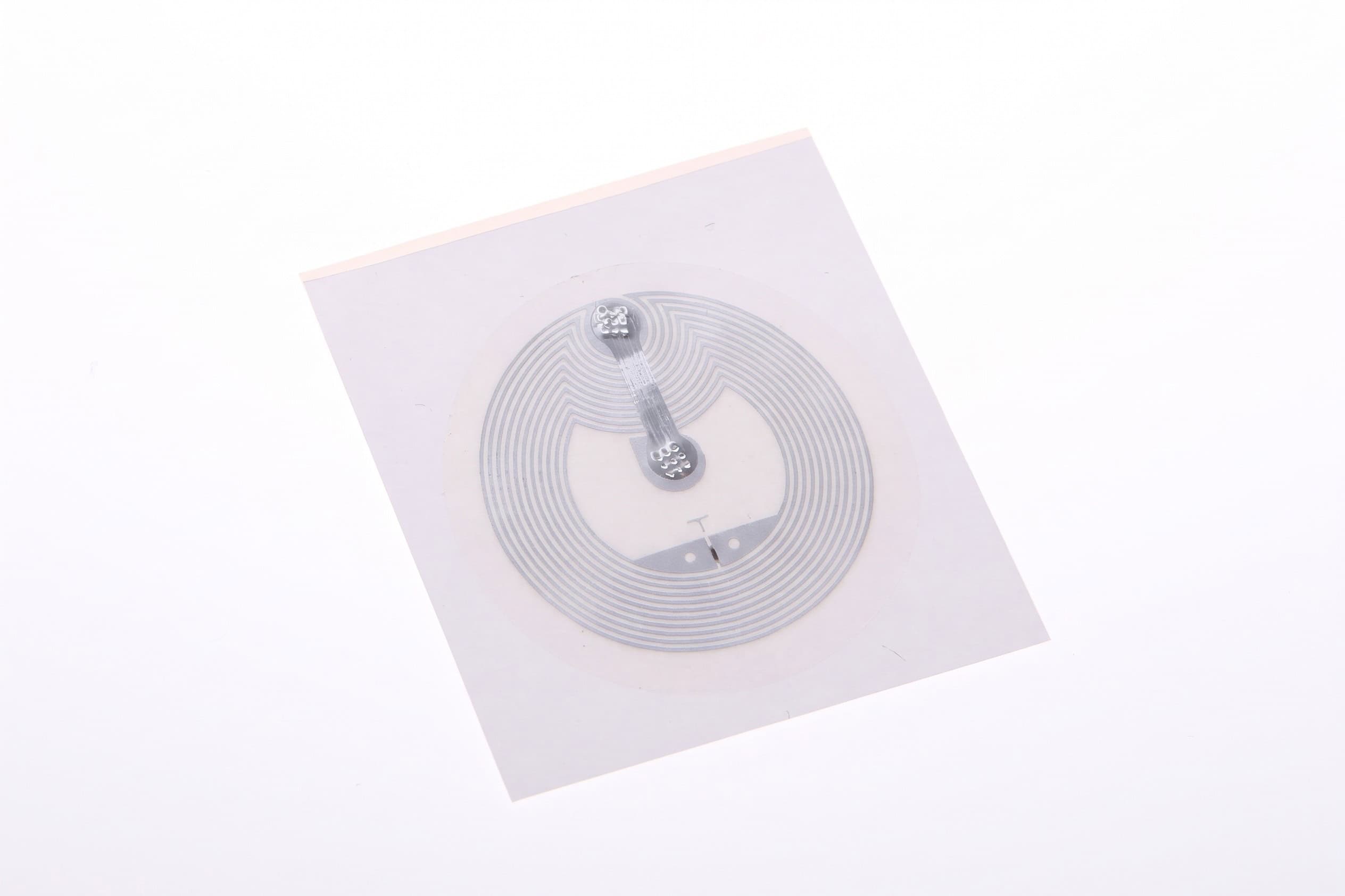Transparante ronde NFC sticker NTAG